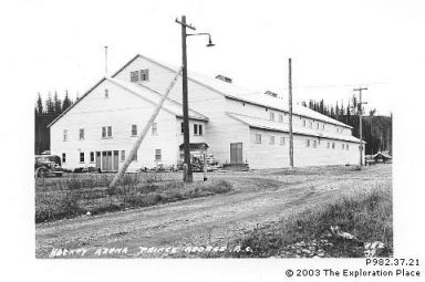 Prince George Civic Arena circa 1939 Photo of the Prince George Civic Arena circa 1939