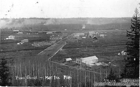 Prince George townsite - May 1914 Photo of Prince George townsite, May 1914